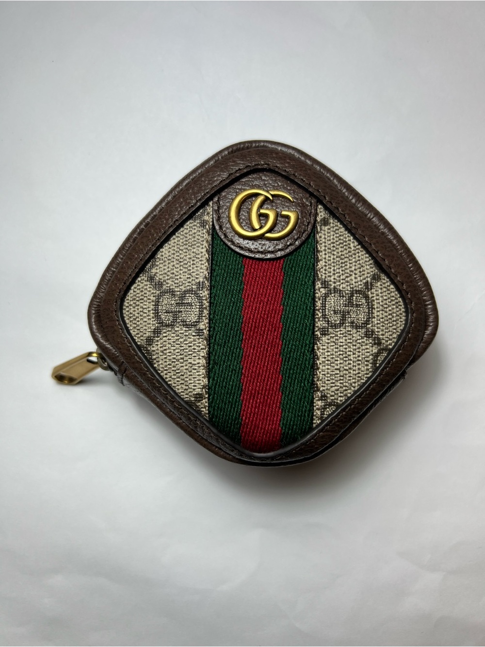 New Gucci GG Ophidia Zipper Key Pouch Case - Picture 2 of 11
